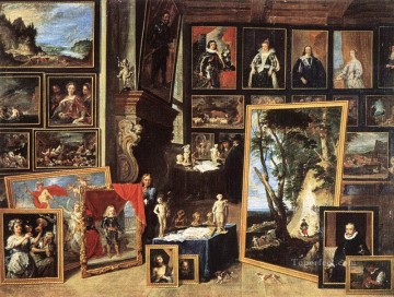 ブリュッセルのレオポルド大公のギャラリー 1641年 デヴィッド・テニールス・ザ・ヤング Oil Paintings